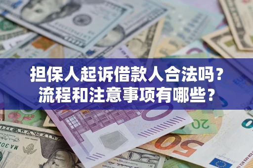 北京担保人起诉借款人合法吗？流程和注意事项有哪些？