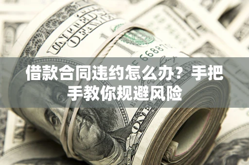 北京借款合同违约怎么办？手把手教你规避风险