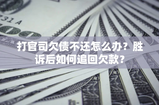 北京打官司欠债不还怎么办？胜诉后如何追回欠款？
