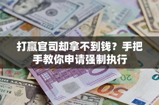 北京打赢官司却拿不到钱？手把手教你申请强制执行