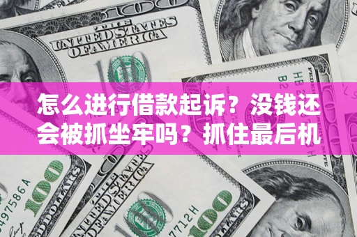 北京怎么进行借款起诉？没钱还会被抓坐牢吗？抓住最后机会！