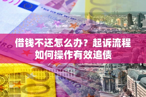 北京借钱不还怎么办？起诉流程如何操作有效追债