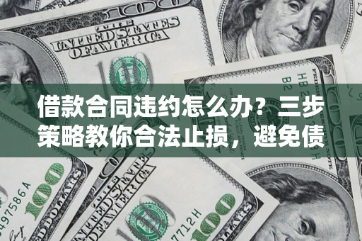 北京借款合同违约怎么办？三步策略教你合法止损，避免债务危机升级