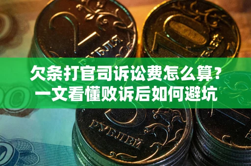 北京欠条打官司诉讼费怎么算？一文看懂败诉后如何避坑