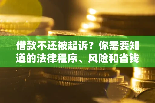 北京借款不还被起诉？你需要知道的法律程序、风险和省钱技巧